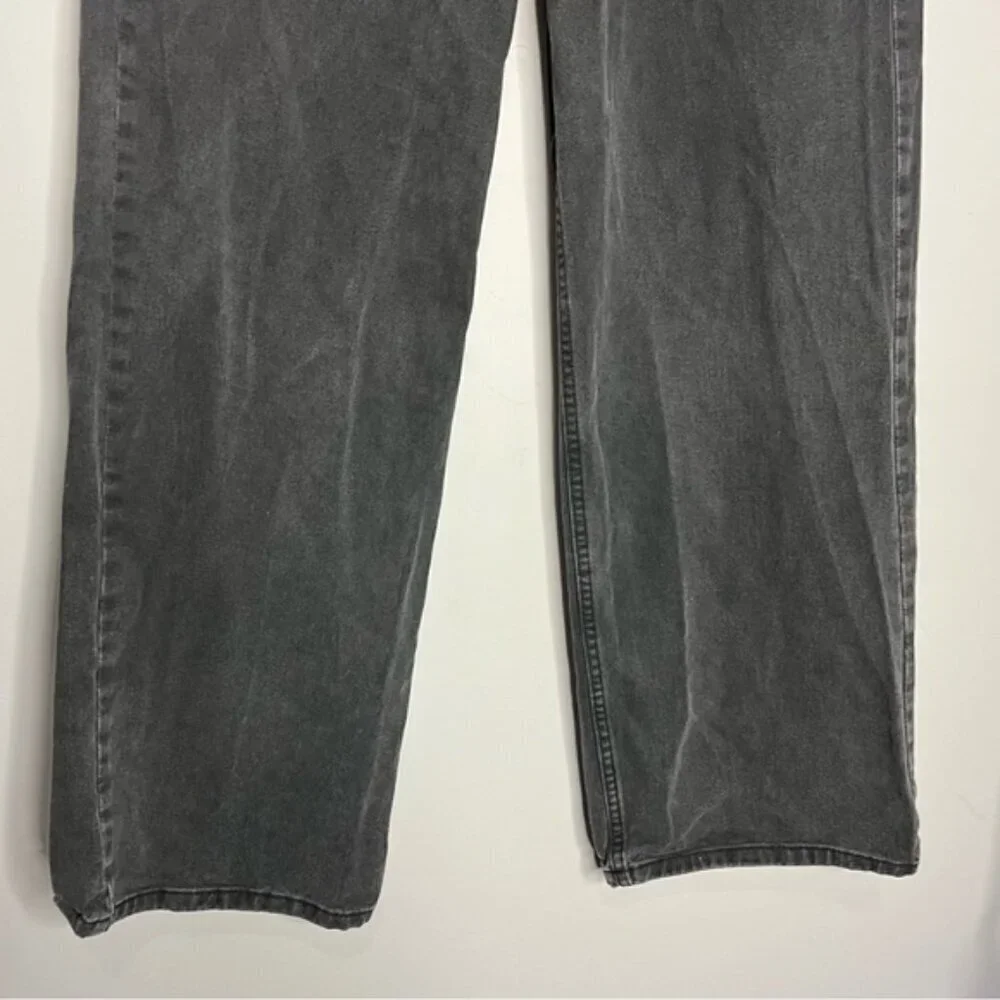 Refuge Denim High Waist Loose Fit Baggy Black Retro Jeans, size 5 - Picture 4 of 12
